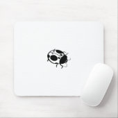 Ladybug Black and White Mini - マウスパッド (マウス)