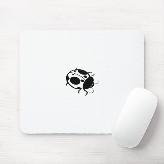 Ladybug Black and White Mini - マウスパッド (マウス)