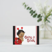 Ladybug Bring a book card African American Girl エンクロージャーカード (スタンド正面)