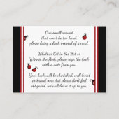 Ladybug Bring a book card African American Girl エンクロージャーカード (裏面)