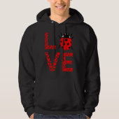 Ladybug Bug Love Cute Ladybug Insect Entomology Bu パーカ (正面)
