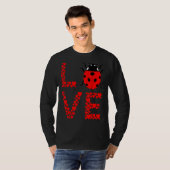 Ladybug Bug Love Cute Ladybug Insect Entomology Bu Tシャツ (正面フル)