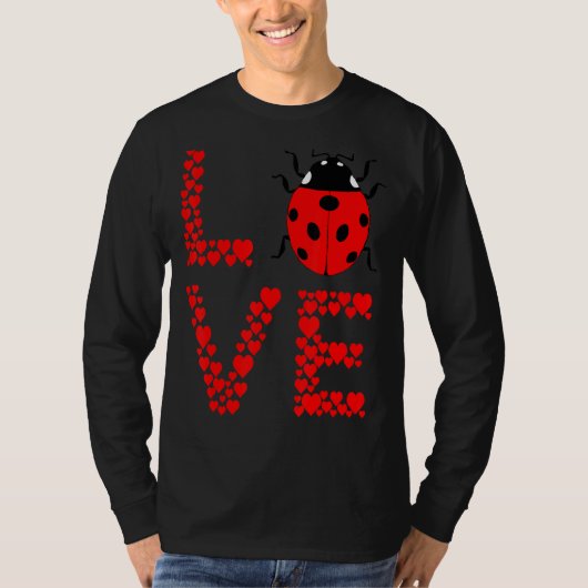 Ladybug Bug Love Cute Ladybug Insect Entomology Bu Tシャツ (正面)
