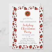 Ladybug Christmas Party 招待状 (正面)