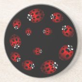 Ladybug Coasters Garden Bugs Coasters Decor コースター (正面)