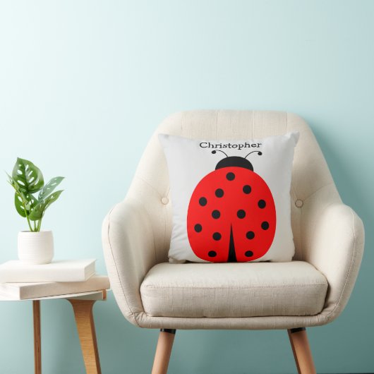 Ladybug Design Personalised クッション (椅子)
