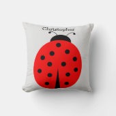 Ladybug Design Personalised クッション (正面)