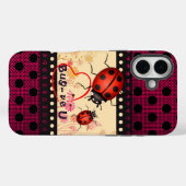 Ladybug Dots Case-Mate iPhoneケース (裏面 (横))