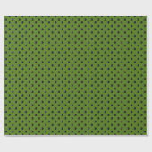 Ladybug-Dots-Green – ラップ紙 ラッピングペーパー (フラット)