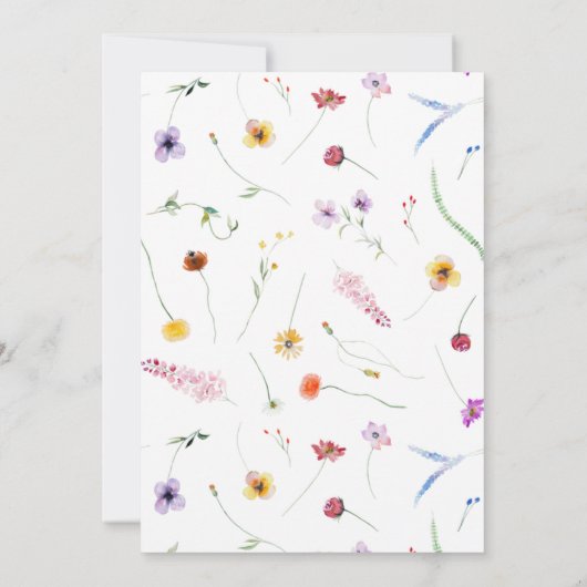 Ladybug First Birthday  招待状 (裏面)