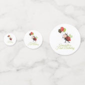 Ladybug First Birthday Table Confetti コンフェッティ (正面)
