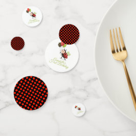 Ladybug First Birthday Table Confetti コンフェッティ