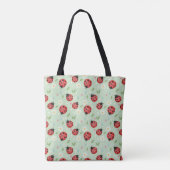 Ladybug Flower Pattern トートバッグ (裏面)