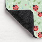 Ladybug Flower Pattern マウスパッド (コーナー)