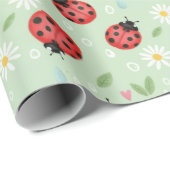 Ladybug Flower Pattern ラッピングペーパー (ロールコーナー)