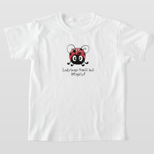 Ladybug GardenパーティーTシャツ – お洒落デザイン Tシャツ (レイダウン)