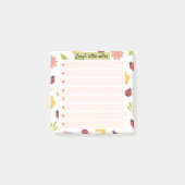 Ladybug Garden Notes – Blossom Time Sticky Notes ポストイット (正面)