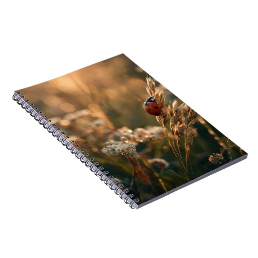Ladybug Golden Meadow Notebook ノートブック (右側)