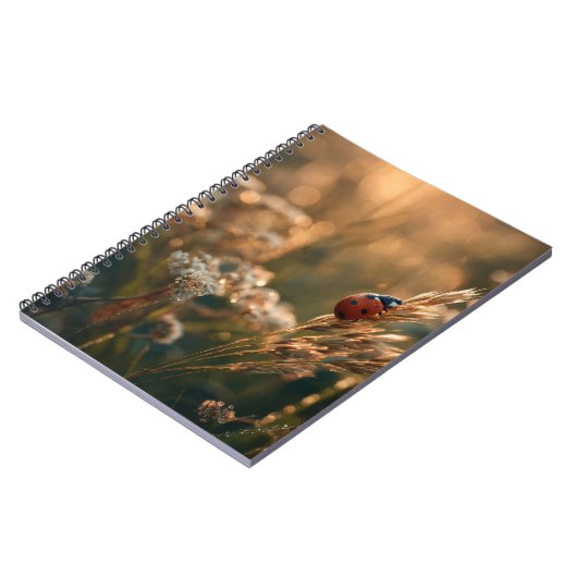 Ladybug Golden Meadow Notebook ノートブック (左側)
