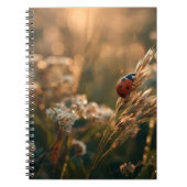 Ladybug Golden Meadow Notebook ノートブック (正面)