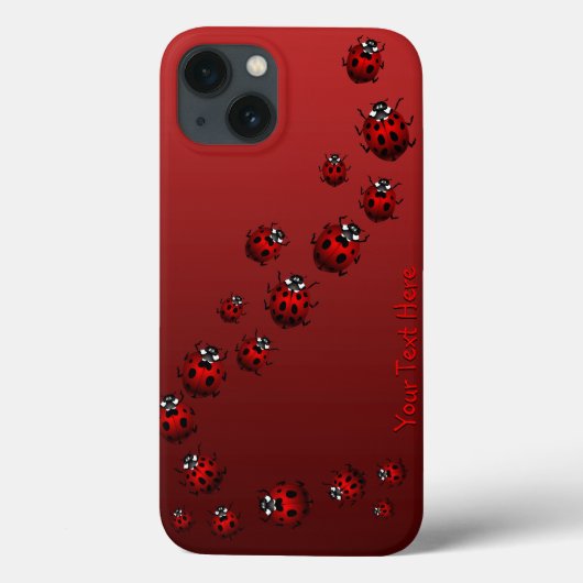Ladybug iPhone 13ケース・レディー・バード・頭が切れるフォン・ケース Case-Mate iPhoneケース (裏面)