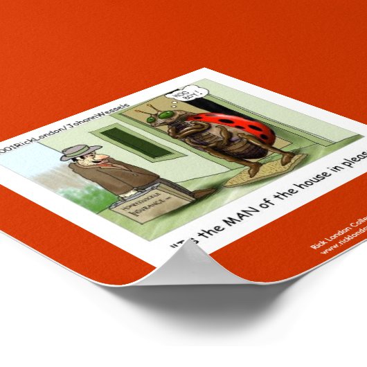 Ladybug Issues Cartoon Quality おもしろい Poster ポスター (角)