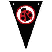 Ladybug It's A Girl Baby Shower Flag Banner バンティングフラッグ (第2の旗)