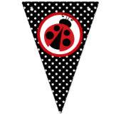 Ladybug It's A Girl Baby Shower Flag Banner バンティングフラッグ (第1の旗)