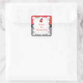 Ladybug Ladybird Birthday Party スクエアシール (バッグ)