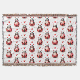 Ladybug Love スローブランケット