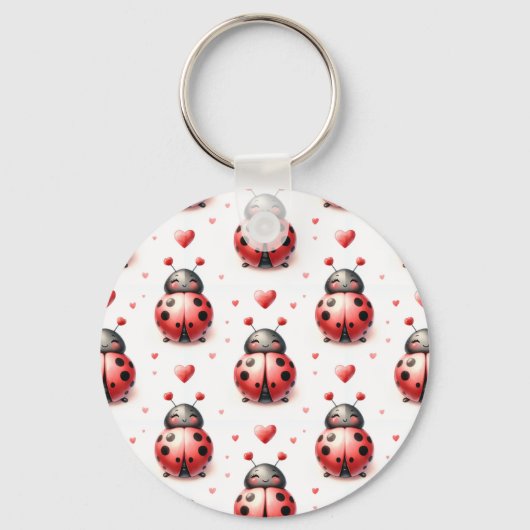 Ladybug Love (personalized) キーホルダー (正面)
