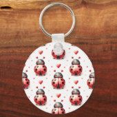 Ladybug Love (personalized) キーホルダー (正面)