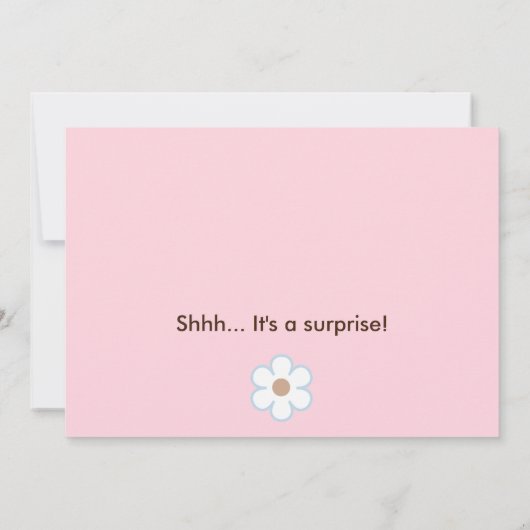 Ladybug Lullaby/Butterfly Baby Shower招待状 招待状 (裏面)