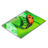 Ladybug Macro Spiral Notebook Nature Art Journal ノートブック (左側)