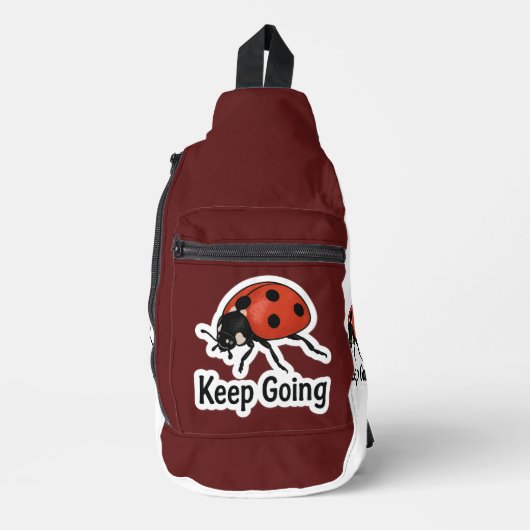 Ladybug Motivation Sticker  スリングバッグ (正面)