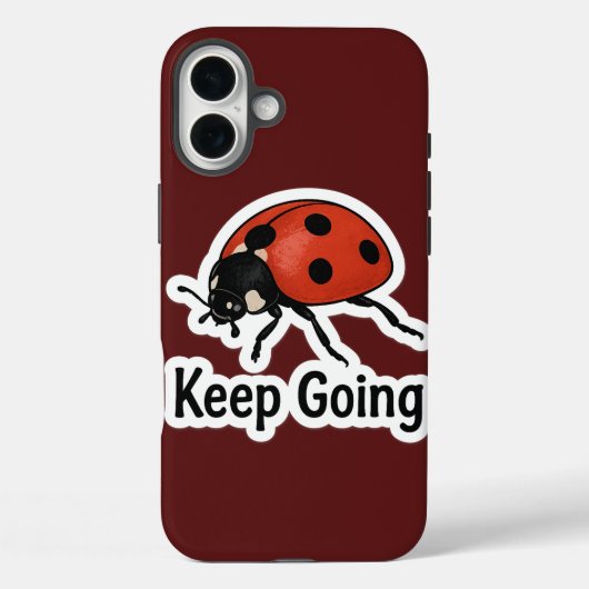 Ladybug Motivation Sticker Case-Mate iPhoneケース (裏面)