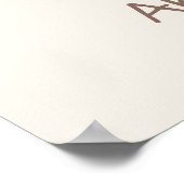 Ladybug Nursery Name Wall Art Print ポスター (角)