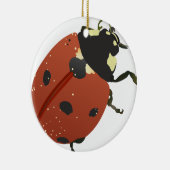 LadyBug Office Home Personalize Destiny Destiny'S セラミックオーナメント (右)