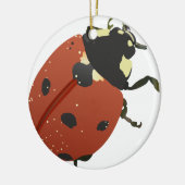 LadyBug Office Home Personalize Destiny Destiny'S セラミックオーナメント (左)