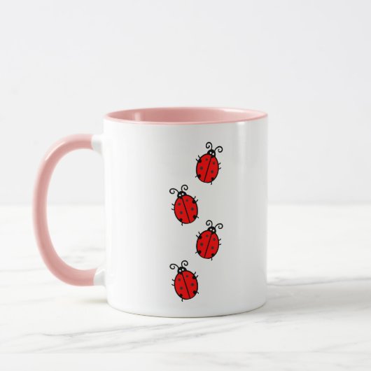 LadyBug Office Home Personalize Destiny Destiny'S マグカップ (左)