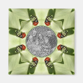 Ladybug On Dogwood自然写真の追加 マグネット (正面)