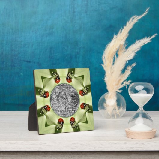 Ladybug On Dogwood自然自分の写真を追加 フォトプラーク (インサイチュ)