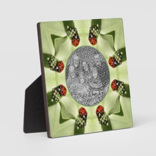 Ladybug On Dogwood自然自分の写真を追加 フォトプラーク (正面)