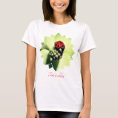 Ladybug On Dogwood Flower Nature Personalized Tシャツ (正面)