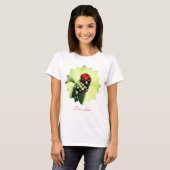 Ladybug On Dogwood Flower Nature Personalized Tシャツ (正面フル)