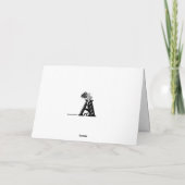 Ladybug on Flowers カード (裏面)