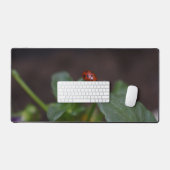 Ladybug on Flowers デスクマット (キーボード&マウス)