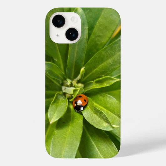 Ladybug on Flowers Case-Mate iPhoneケース (裏面)