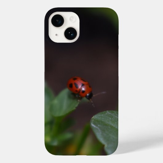 Ladybug on Flowers Case-Mate iPhoneケース (裏面)