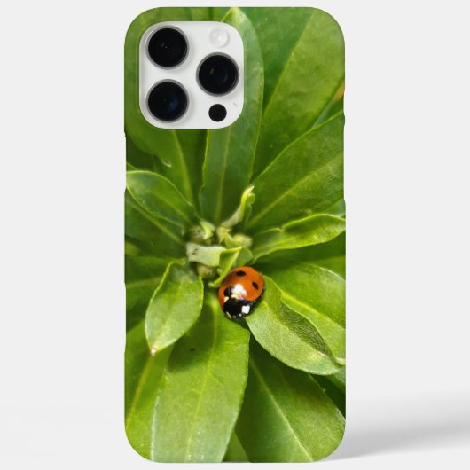 Ladybug on Flowers Case-Mate iPhoneケース (裏面)